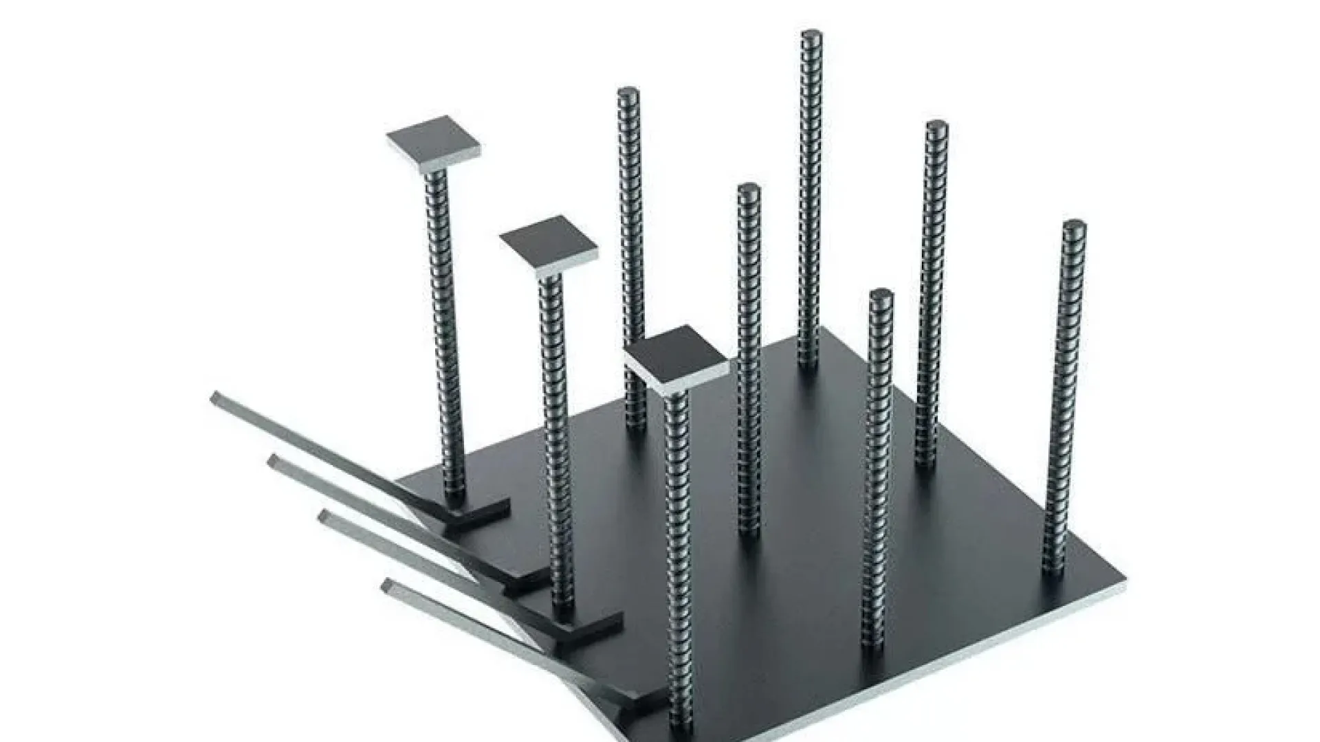 Закладные детали пластина стальная с приварными анкерами 1.400-15 МН 601-617