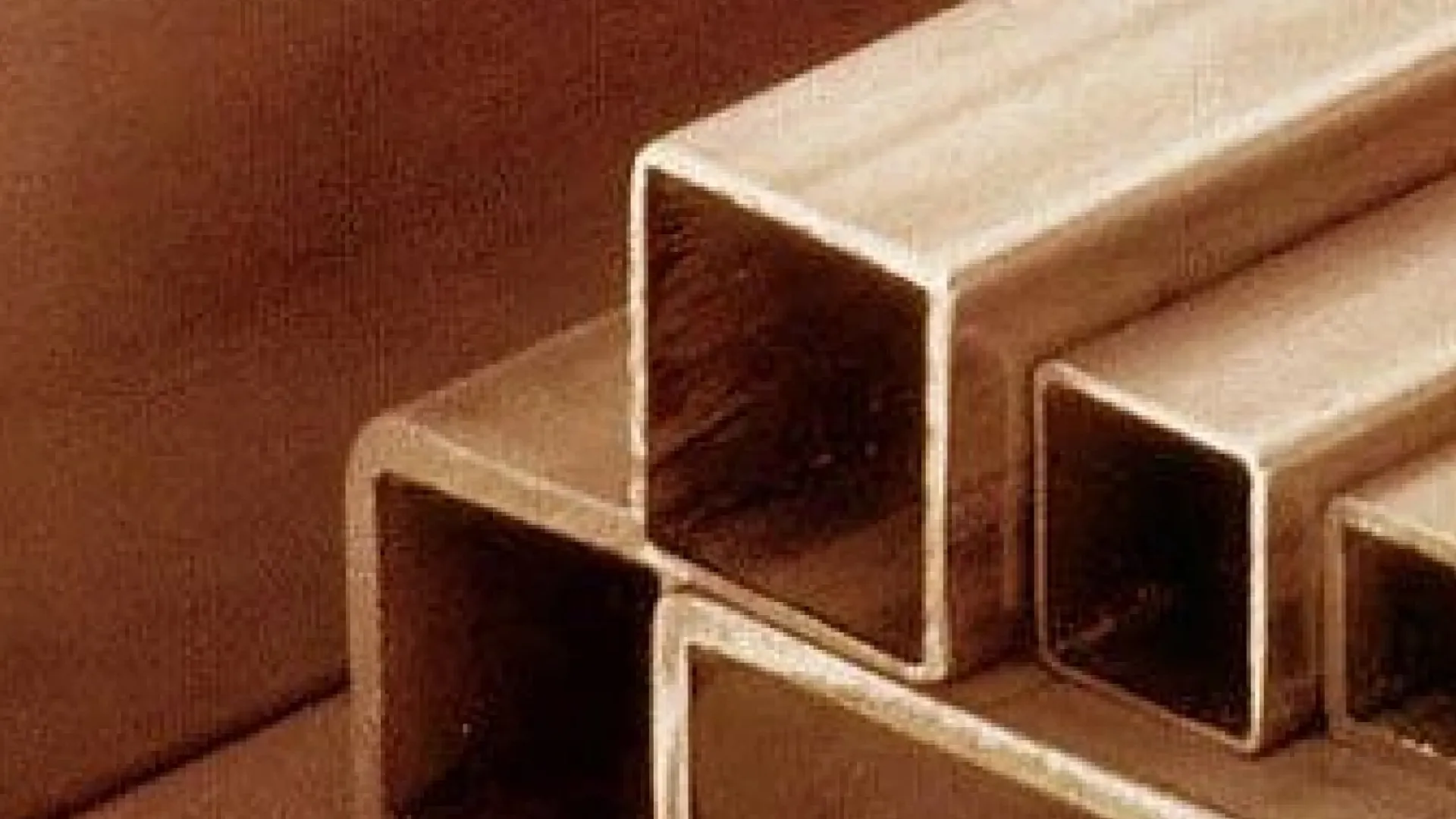 Профильная медная труба МОБ 3 м прямоугольная ТУ 48-21-57-72 72х34х5 мм