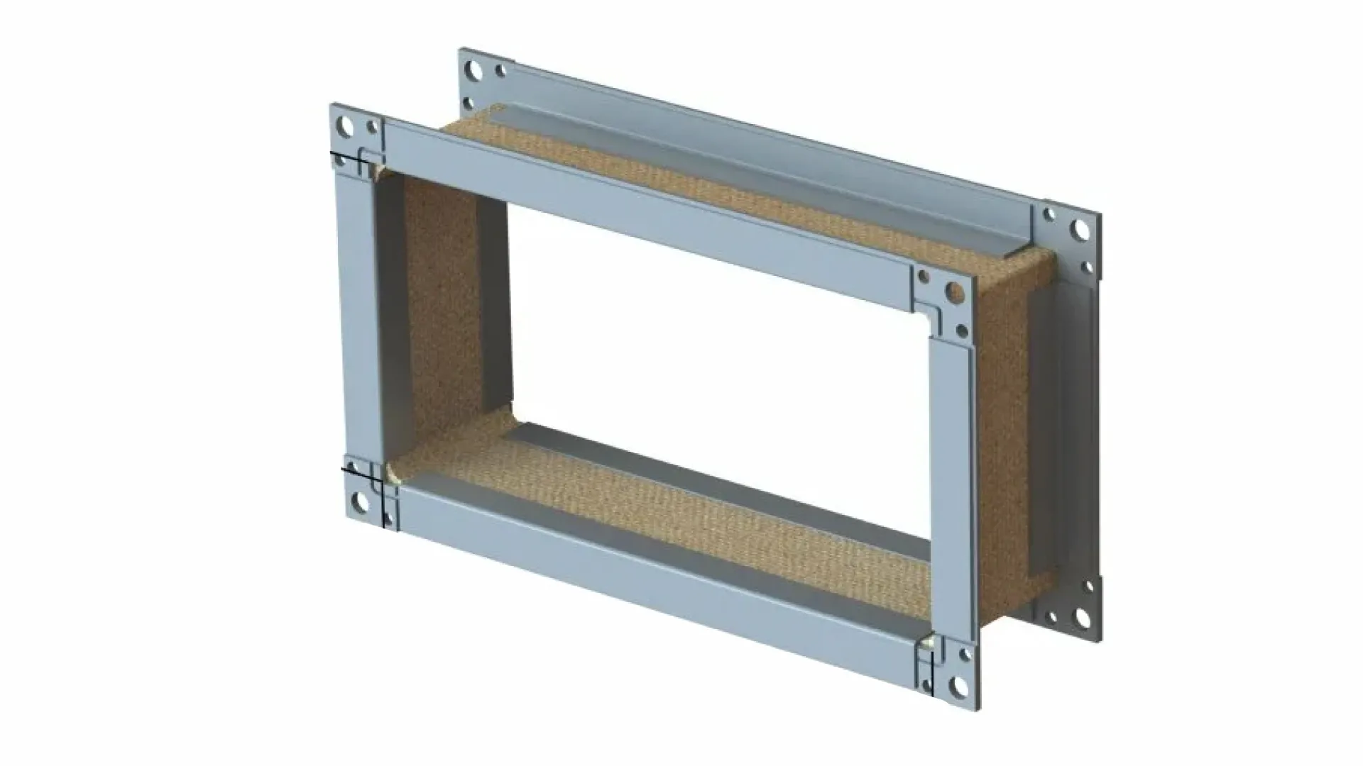 Гибкая (мягкая) вставка прямоугольная оцинкованная сталь фланцевое 900х500 мм