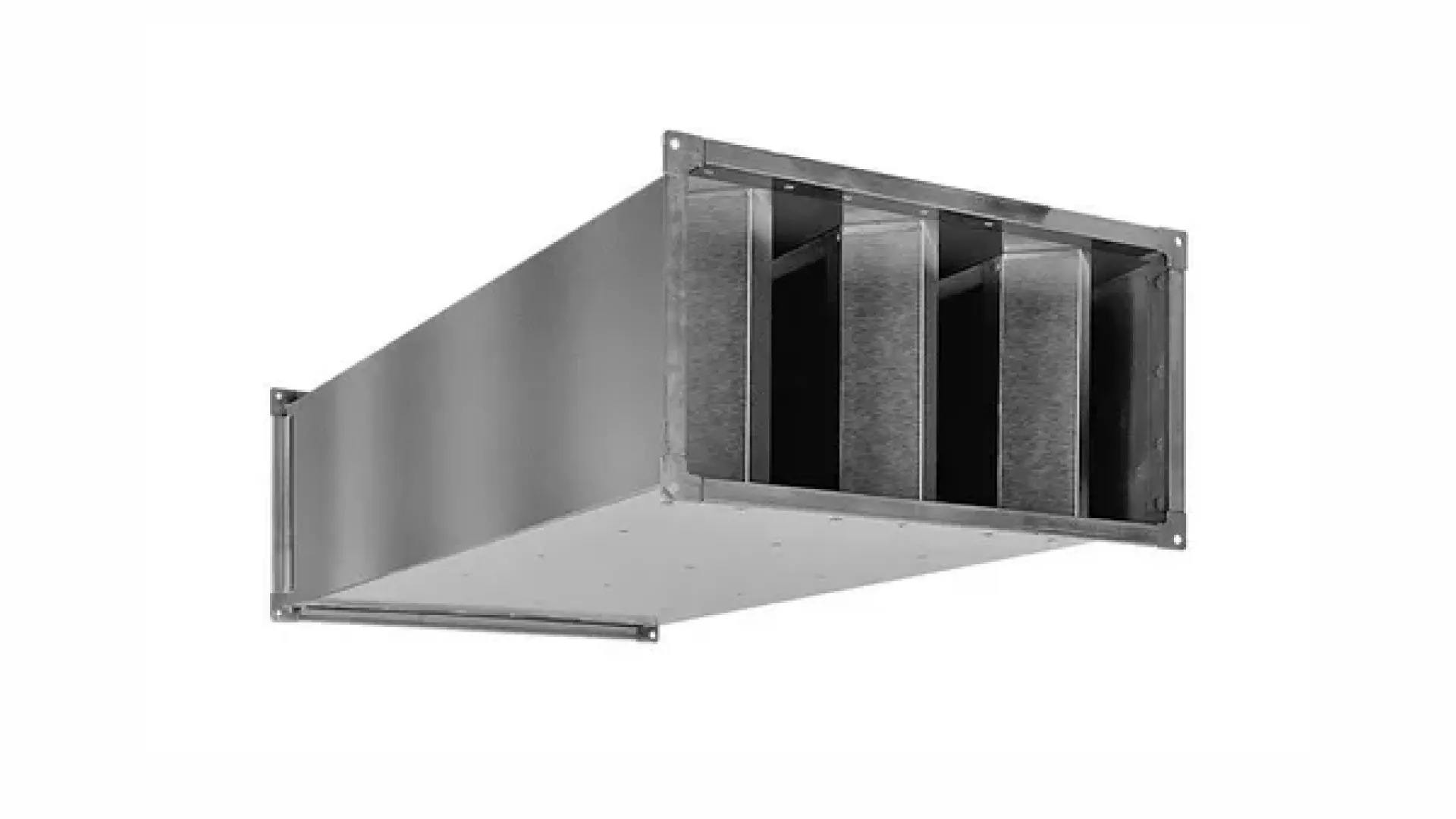 Шумоглушитель прямоугольный 900х600х500 мм пластинчатый